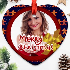 merry christmas - Heart Ornament (Two Sides) merry christmas - Heart Ornament (Two Sides)