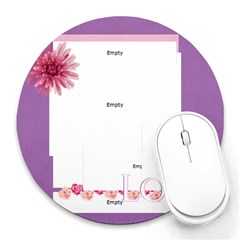 love - Collage Round Mousepad