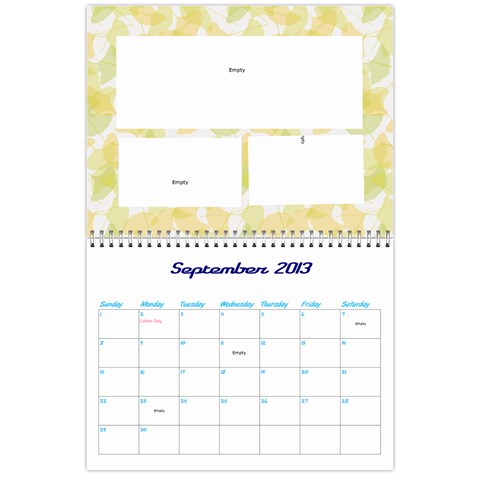 Calendar By Lisa Sep 2013