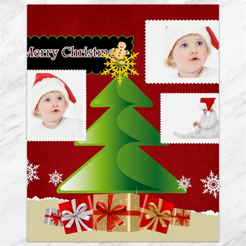 Merry Christmas, Xmas, Greeting Season By Betty 15.75 x19.29  Canvas - 1