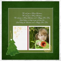 merry christmas - Canvas 12  x 12 