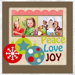 merry christmas - Canvas 12  x 12 
