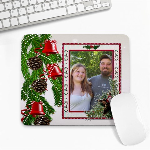 Christmas Bells Mouse Pad By Suzie 9.25 x7.75  Mousepad - 1