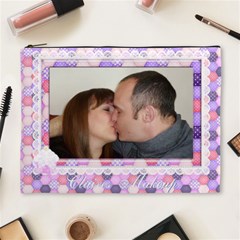 Shabby chic patchwork makeup bag - Cosmetic Bag (XL)