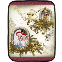 Merry Christmas & Happy New Year Mini Fleece Blanket - 35 x27  Fleece Blanket (Mini)
