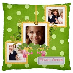 flower kids - Large Cushion Case (One Side) flower kids - Large Cushion Case (One Side)