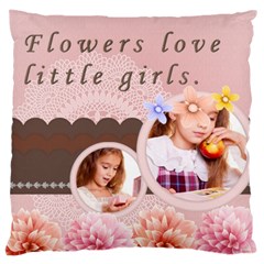 flower kids - Large Cushion Case (One Side) flower kids - Large Cushion Case (One Side)
