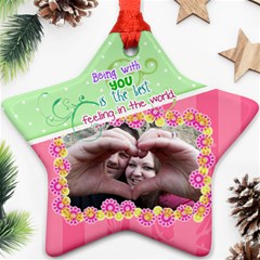 Being with you - Star Ornament 2 sides - Star Ornament (Two Sides) Being with you - Star Ornament 2 sides - Star Ornament (Two Sides)
