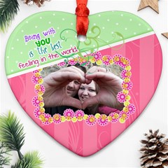 Being with you- Heart ornament - Heart Ornament (Two Sides) Being with you- Heart ornament - Heart Ornament (Two Sides)