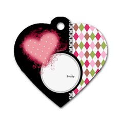 Love - Dog Tag Heart 2 Sides
