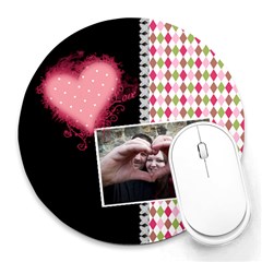 Love - Mousepad - Collage Round Mousepad