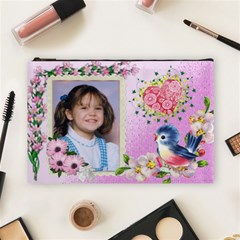 Happy blue Bird Cosmetic bag (large) Happy blue Bird Cosmetic bag (large)