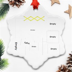 Playful Hearts - Snowflake Ornament (Two Sides)