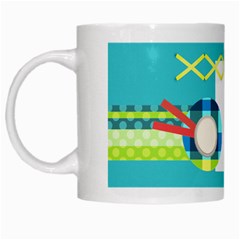 Playful Hearts - White Mug