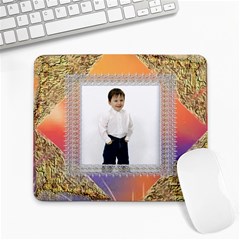 Silver and Gold Large mouse pad - Large Mousepad