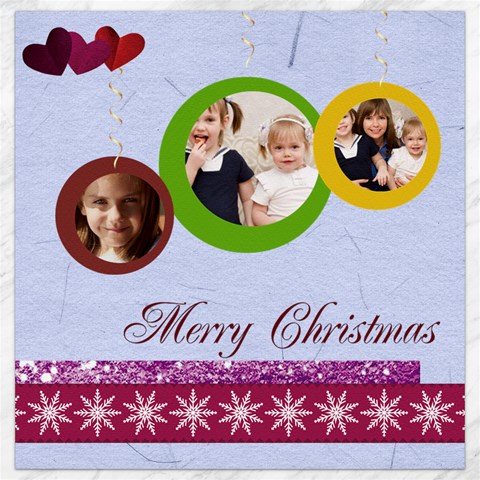 Merry Christmas By Joely 15.2 x15.41  Canvas - 1