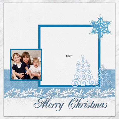 Merry Christmas By Joely 15.2 x15.41  Canvas - 1