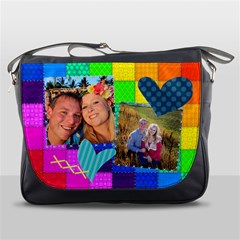 Rainbow Stitch Messenger Bag