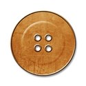 lil pumpkin - orange button