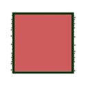square stars frame dark green