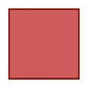 dark red sq frame