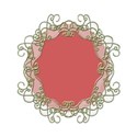 wire frame oval green