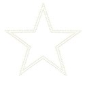 big white star 2 outlines with glow
