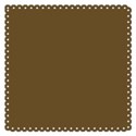 brown scalloped edge