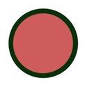 dark green circle frame