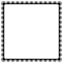 black square lace border