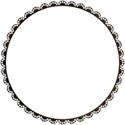 brown lace circle