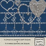 Diamond Hearts & Lines Diamond Hearts & Lines