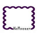 Halloween frame purple