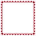 red glitter lace border