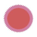 pink round frame