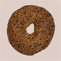 Cream Big Brown Donut