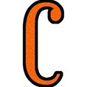 Orange on Black CAP C