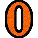 Orange on Black SMALL o
