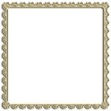 square gold lace border