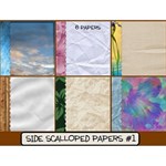 Side Scalloped Papers #1 Side Scalloped Papers #1