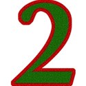 TCasey Green on Red Numbers 2
