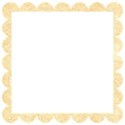 beige scollop square