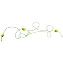 string beads 01 yellow