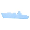 Dark blue navy ship