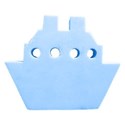 dark blue ship