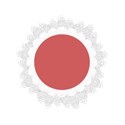 frame circle scallop lace