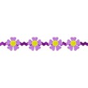 flower ricrac purple