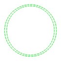 double stitched framegreen