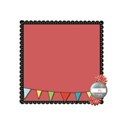 small scallop frame embellished