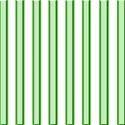 Green metal and white stripes